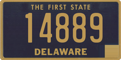 DE license plate 14889