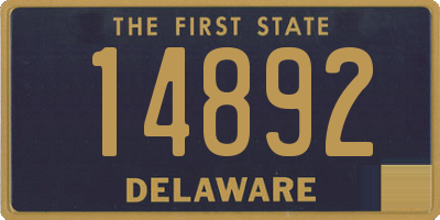 DE license plate 14892