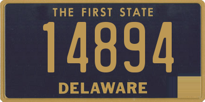 DE license plate 14894