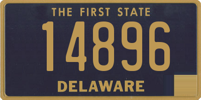 DE license plate 14896