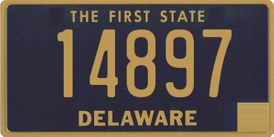 DE license plate 14897