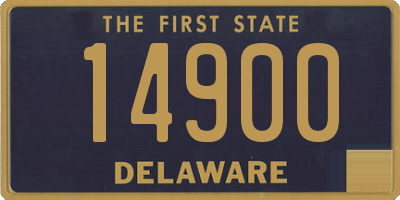 DE license plate 14900