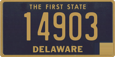 DE license plate 14903