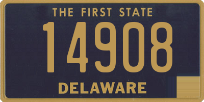 DE license plate 14908