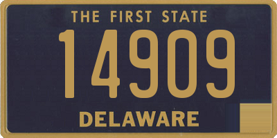 DE license plate 14909