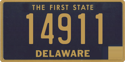 DE license plate 14911