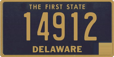 DE license plate 14912