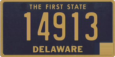 DE license plate 14913
