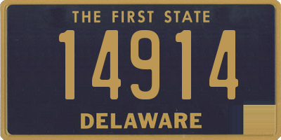 DE license plate 14914