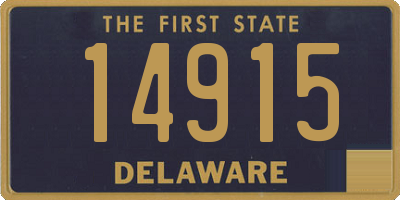 DE license plate 14915