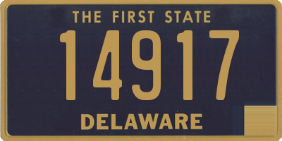 DE license plate 14917