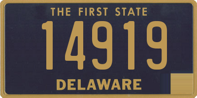 DE license plate 14919