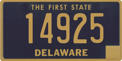 DE license plate 14925