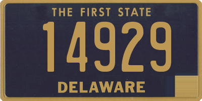DE license plate 14929