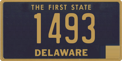 DE license plate 1493