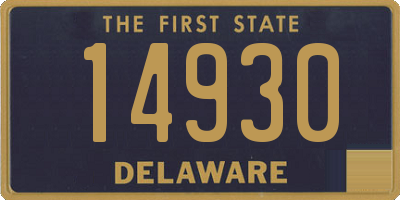 DE license plate 14930