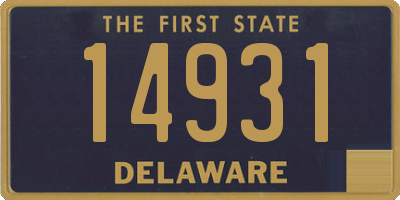 DE license plate 14931