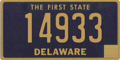 DE license plate 14933