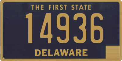 DE license plate 14936