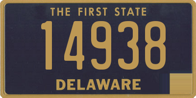 DE license plate 14938