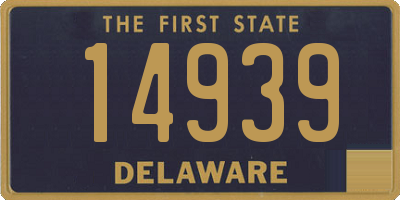 DE license plate 14939