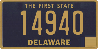 DE license plate 14940