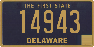 DE license plate 14943