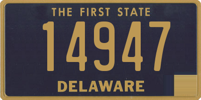 DE license plate 14947