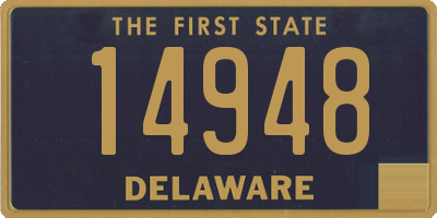 DE license plate 14948