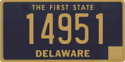 DE license plate 14951