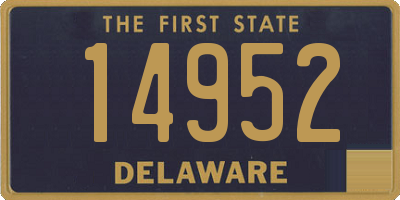 DE license plate 14952