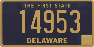 DE license plate 14953