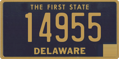 DE license plate 14955