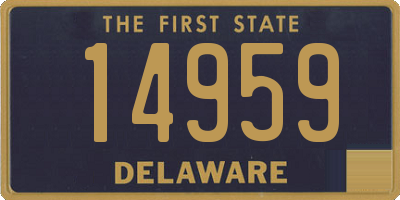 DE license plate 14959