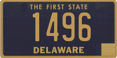 DE license plate 1496