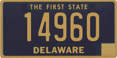 DE license plate 14960