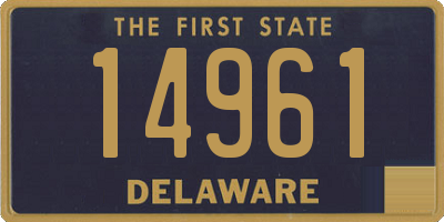 DE license plate 14961