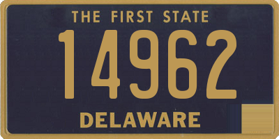 DE license plate 14962