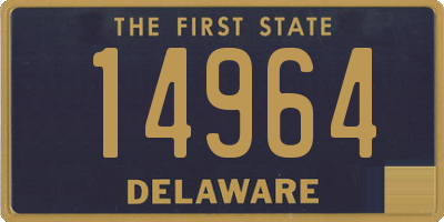 DE license plate 14964