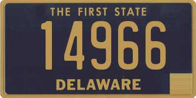 DE license plate 14966