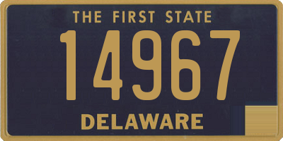 DE license plate 14967