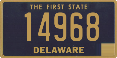 DE license plate 14968