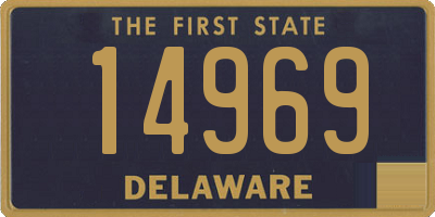 DE license plate 14969