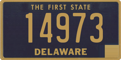 DE license plate 14973