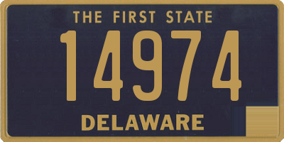 DE license plate 14974