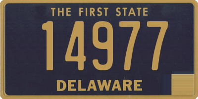 DE license plate 14977