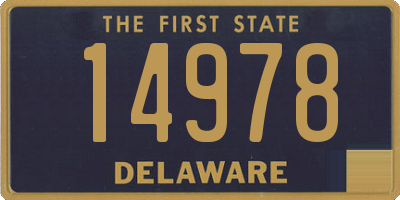 DE license plate 14978
