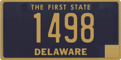 DE license plate 1498