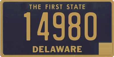 DE license plate 14980