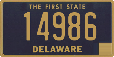 DE license plate 14986